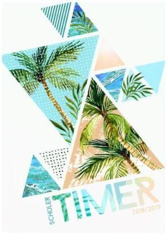 Schulstuff Schülertimer A5 18/19 Motiv Palmen EH