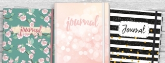 Trendstuff Journal Notizbuch A5 sort.(3) Gummiband, Standard sortiert