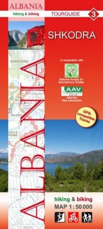 Albania hiking & biking 1:50000, 9 Teile
