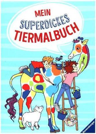 Mein superdickes Tiermalbuch