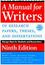 Manual for Writers of Research Papers, Theses, and Dissertations
