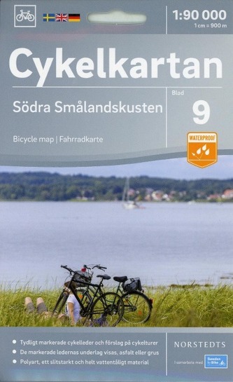 Cykelkartan Norstedts Radwanderkarte Södra Smalandskuste