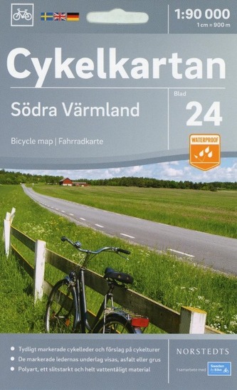 Cykelkartan Norstedts Radwanderkarte Södra Värmland