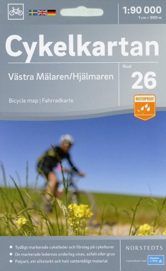 Cykelkartan Norstedts Radwanderkarte Västra Mälaren