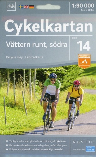 Cykelkartan Norstedts Radwanderkarte Vättern runt