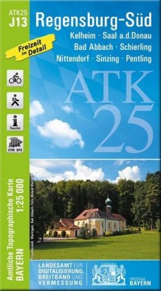 ATK25-J13 Regensburg-Süd (Amtliche Topographische Karte 1:25000) ATK25-J13 Regensburg-Süd (Amtliche Topographische Karte 1:25000)