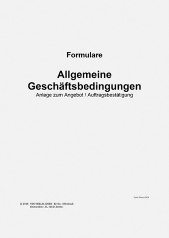Allgemeine Geschäftsbedingungen