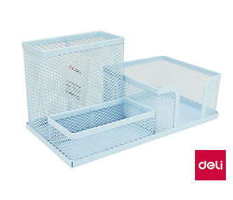 Stojánek drátěný BTS DELI E9154 modrý pastel