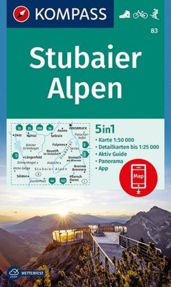 Kompass Karte Stubaier Alpen Kompass Karte Stubaier Alpen