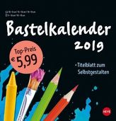 Bastelkalender schwarz mittel 2019