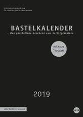 Bastelkalender schwarz A4 2019
