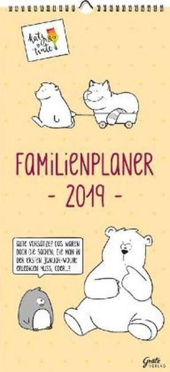 Katz & Tinte Familienplaner 2019