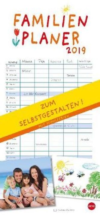 Familienplaner zum Selbstgestalten 2019
