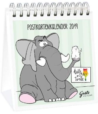 Katz & Tinte Postkartenkalender 2019