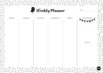 Weekly Planner Dots DIN A4