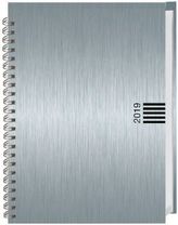 Wochen-Cheftimer A5, Alu silber 2019