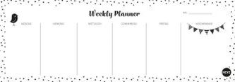 Weekly Planner Dots quer Weekly Planner Dots quer