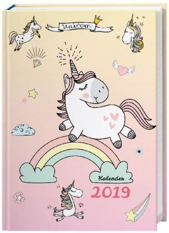 Einhorn Schülerkalender A6 2019