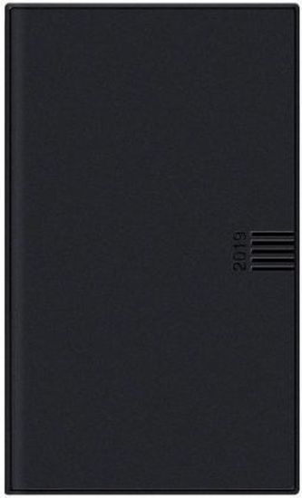 Wochen-Taschenkalender, schwarz 2019