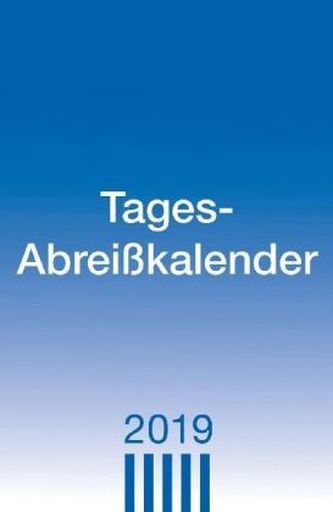 Tagesabreißkalender groß 2019