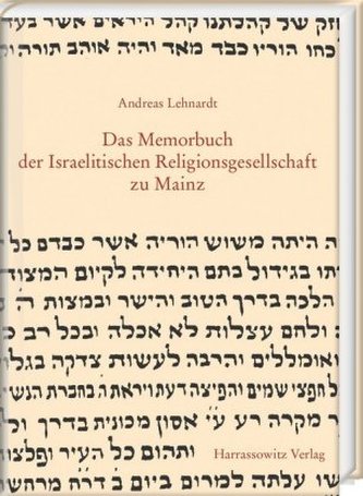 Das Memorbuch der Israelitischen Religionsgesellschaft zu Mainz