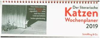 Der literarische Katzen Wochenplaner 2019