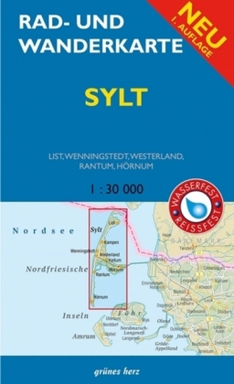 Rad- und Wanderkarte Sylt
