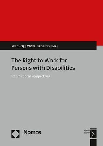 The Right to Work for Persons with Disabilities The Right to Work for Persons with Disabilities