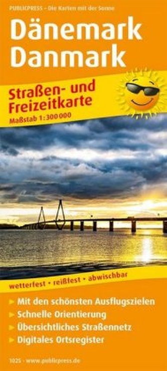 PUBLICPRESS Straßen- und Freizeitkarte Dänemark