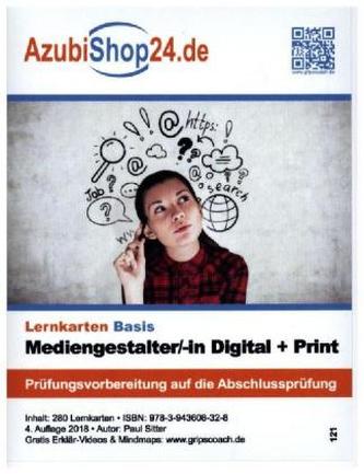 AzubiShop24.de Basis-Lernkarten Mediengestalter / Mediengestalterin digital + print IHK-Prüfung