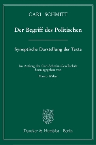 Der Begriff des Politischen.