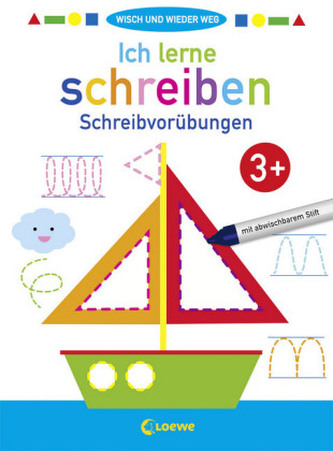 Wisch und wieder weg - Ich lerne schreiben 3+