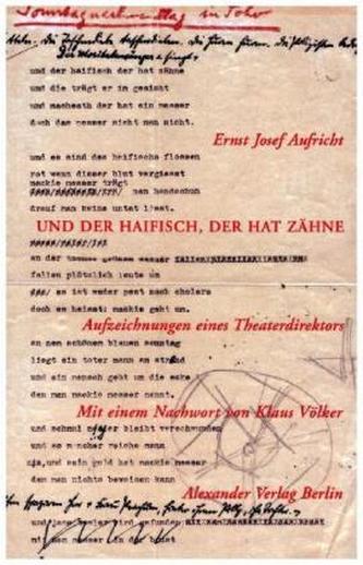 Und der Haifisch, der hat Zähne ...