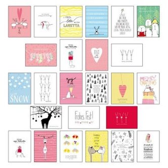 25 handgemachte Weihnachtskarten. Tl.2