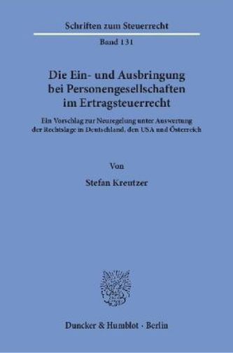 Die Ein- und Ausbringung bei Personengesellschaften im Ertragsteuerrecht