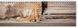 Literarischer Tischkalender Katzen 2019