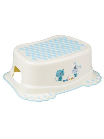 Dětské protiskluzové stupátko do koupelny Pejsek a Kočička žluté