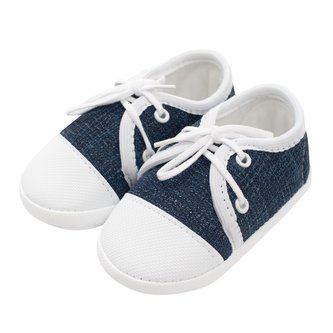Kojenecké capáčky tenisky New Baby jeans modré 0-3 m - velikost 0-3 m