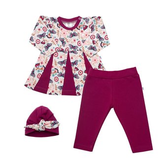 3-dílná bavlněná souprava New Baby Little Girl - velikost 92 (18-24m)