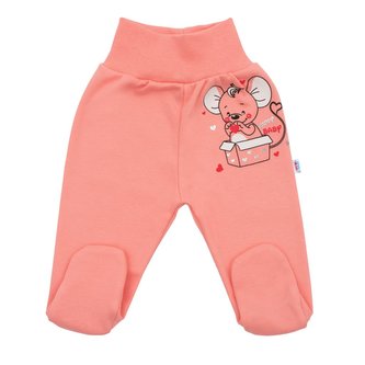 Kojenecké polodupačky New Baby Mouse lososové - velikost 74 (6-9m)