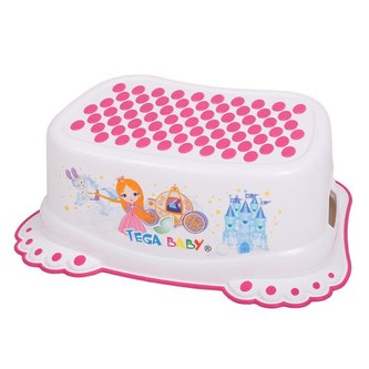 Dětské protiskluzové stupátko do koupelny Malá Princezna bílé