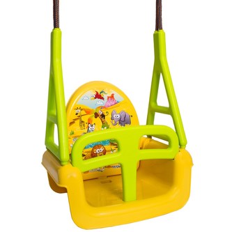Dětská houpačka 3v1 safari Swing yellow