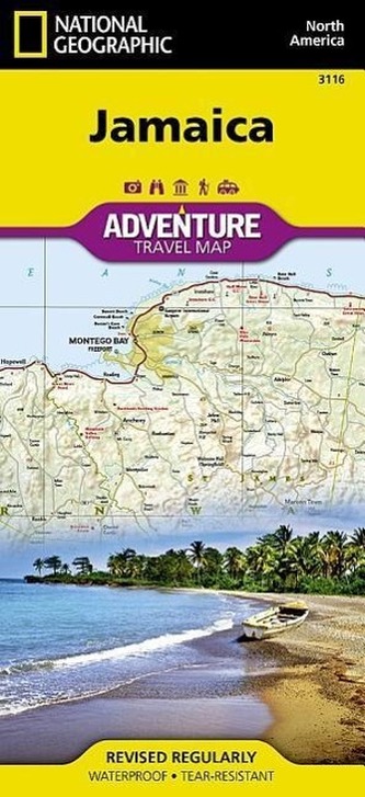 National Geographic Adventure Travel Map Jamaica