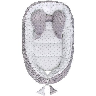 Hnízdečko pro miminko Minky Sweet Baby Belisima šedé