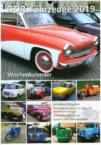 DDR Fahrzeuge, Wochenkalender 2019