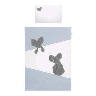 2-dílné ložní povlečení Belisima Mouse 90/120 modré