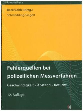 Fehlerquellen bei polizeilichen Messverfahren Fehlerquellen bei polizeilichen Messverfahren