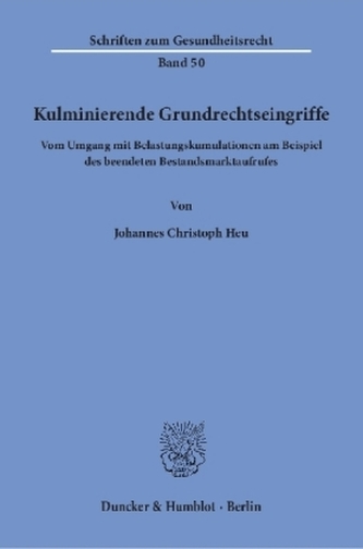 Kulminierende Grundrechtseingriffe.