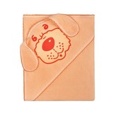 Dětská froté osuška 80x80 pejsek oranžová