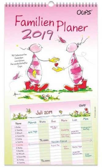 Oups Familienplaner 2019